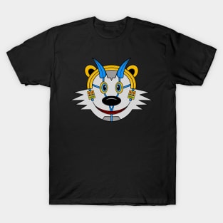 Mecha cyborg calvin blue horns T-Shirt